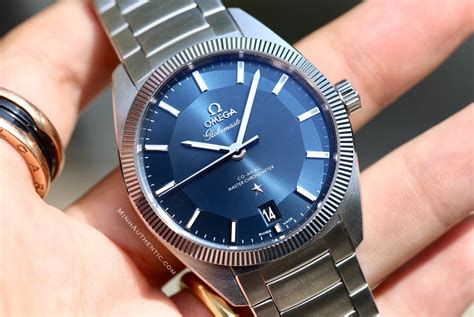 omega globemaster 39 blue dial.